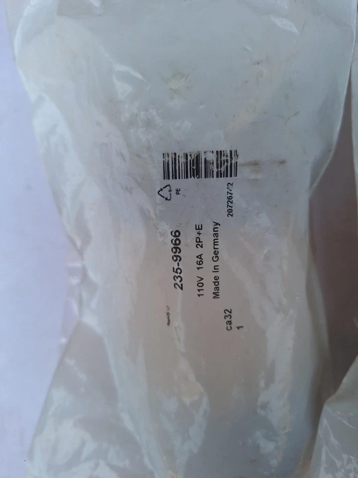 MENNEKES 3794 ELECTRICAL PLUG RS 235-9966 16A-4H/100-130V 50-60Hz 2P+E LOT OF 2 - image 4 of 4