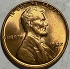 1942 D Lincoln Wheat Cent - BU RD MS - #2003A