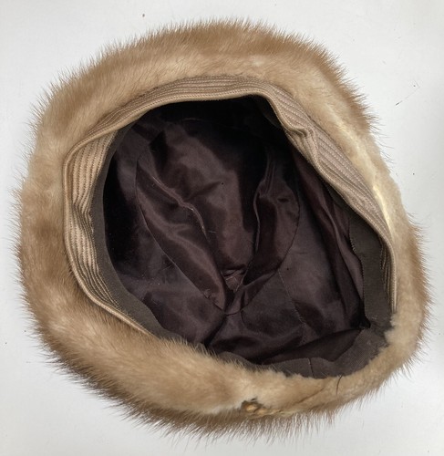 Vintage Mink Fur Hat. Size Medium - Picture 6 of 9
