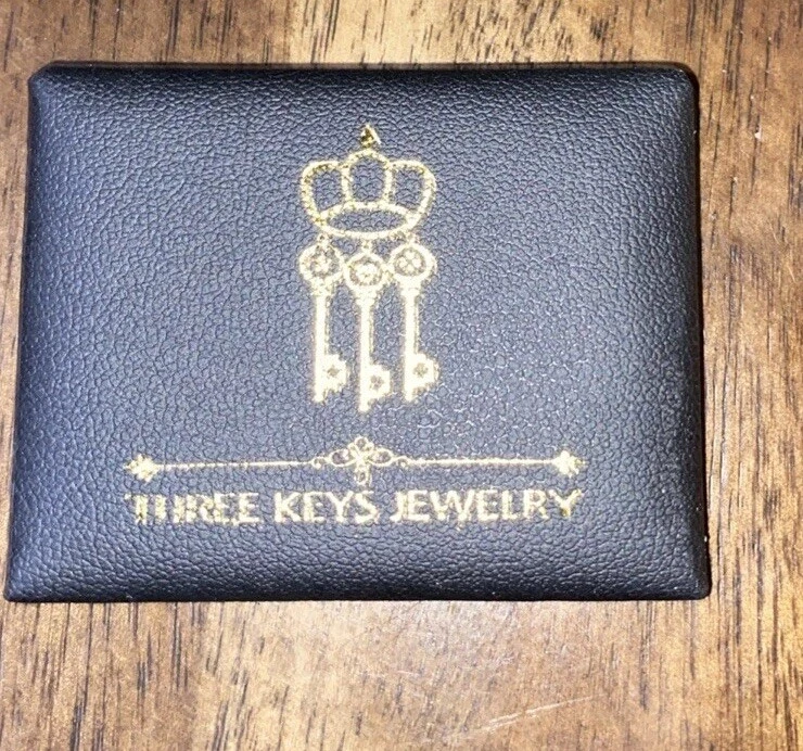 Anillo Joyería Tres Llaves Madera Tonificada Marrón Foto 2 de 4