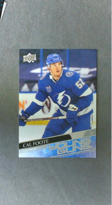2020-21 Upper Deck Young Guns #476 Cal Foote RC Lightning 