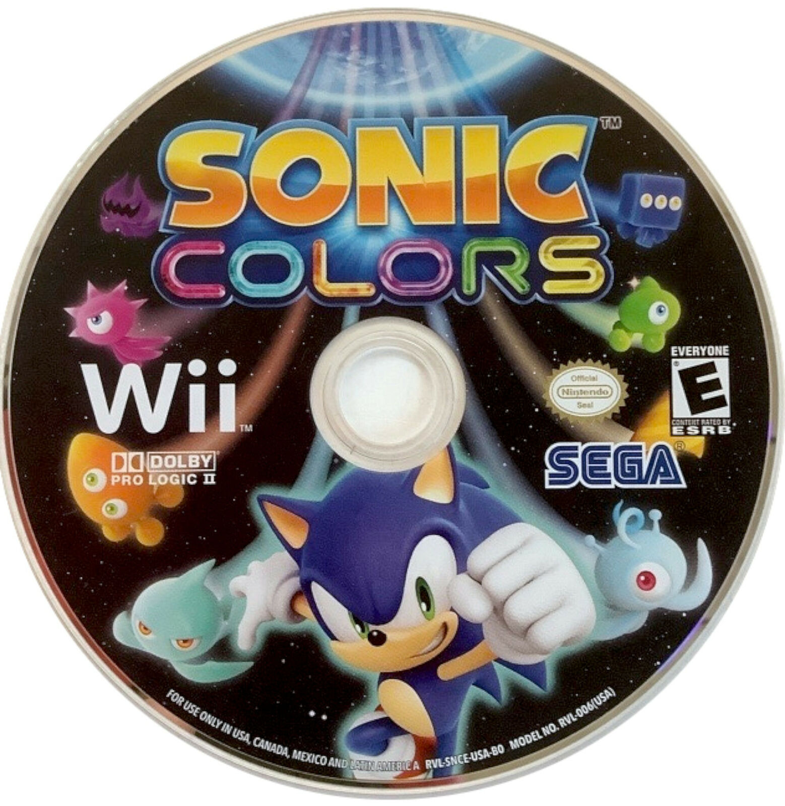 Игра соник купить. Sonic Nintendo Wii диск. Nintendo Wii Sonic Colors. Sonic 1 диск. Соник Колорс диск.