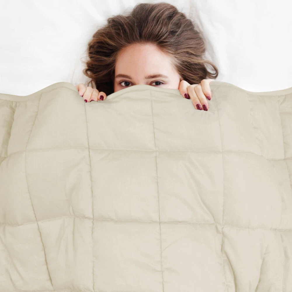 Weighted blanket without cover clearance