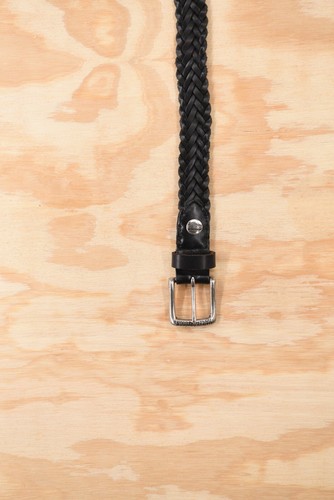 Harley-Davidson Braided Black Leather Belt Size 30 - Picture 6 of 15