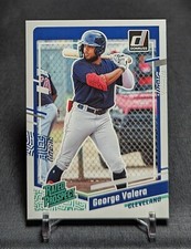 George Valera Rated Prospect Rookie Card 2023 Donruss #77 Cleveland Guardians