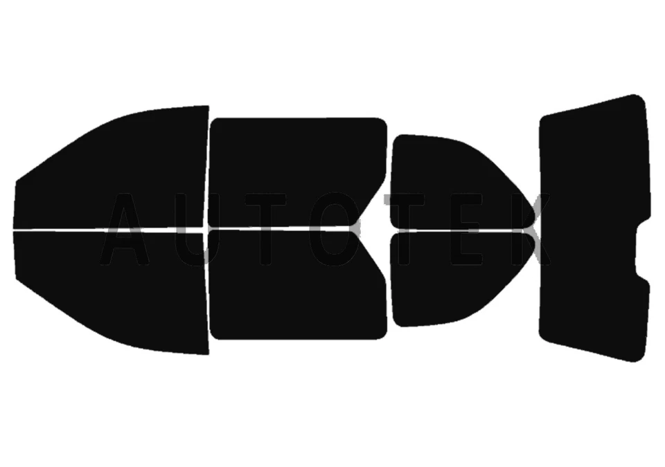 Película de ventana precortada en todos los lados cualquier tono % para Dodge Grand Caravan 2001-2007 Foto 2 de 4