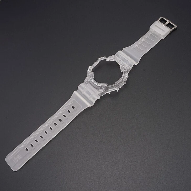 Rubber Watch Band & Bezel Case For Casio AQ-S810W AQS810WC Replacement Strap New - Image 4 of 4