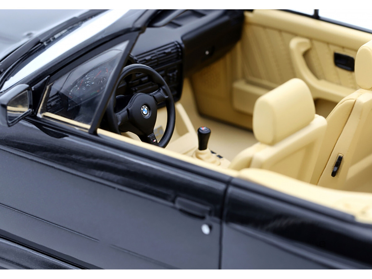 1989 BMW E30 M3 CONVERTIBLE DIAMOND BLACK 1/18 MODEL CAR BY 1989 BMW E30 M3 CONVERTIBLE DIAMOND BLACK 1/18 MODEL CAR BY