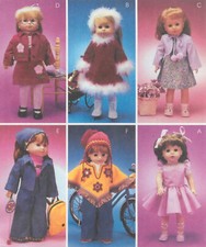 McCalls 3040 Xmas Dress Pants Poncho Jacket 18in Doll Clothes Backpack Pattern
