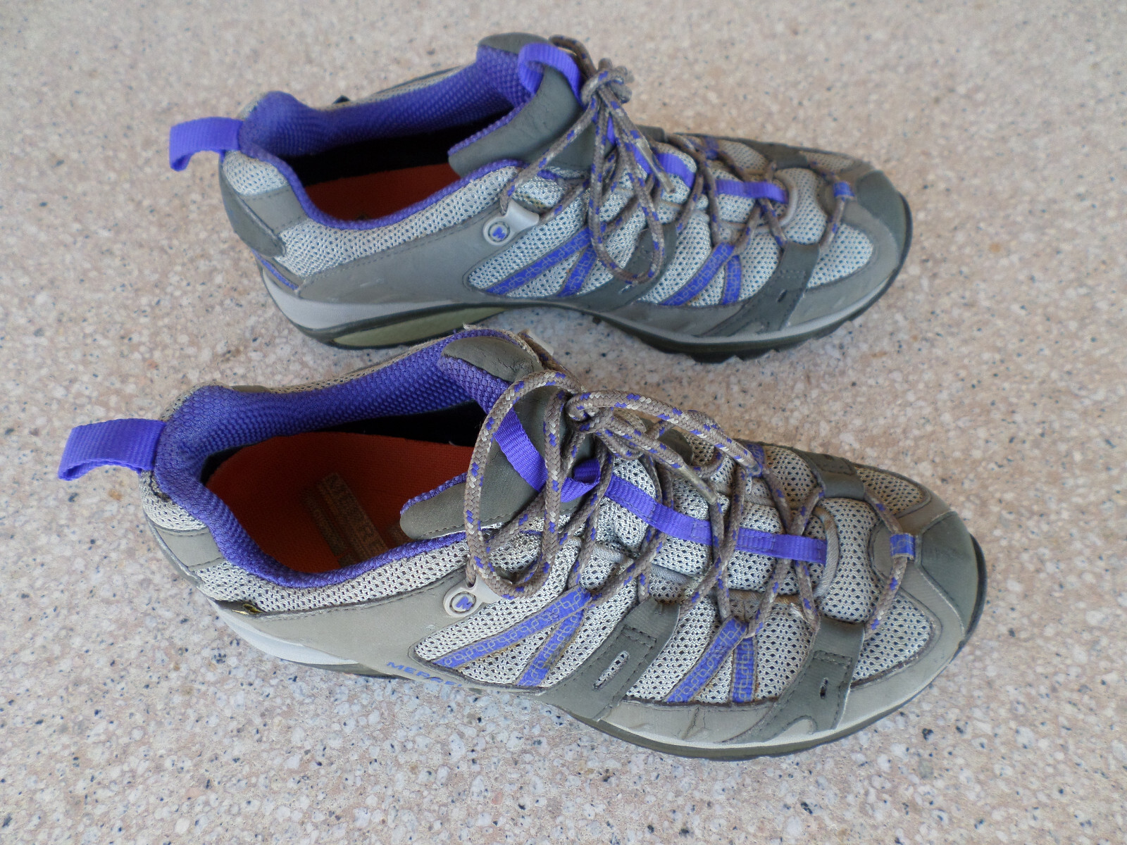 Merrell Siren Sport Gray Goretex Trail Hiking Shoes. Women's 9