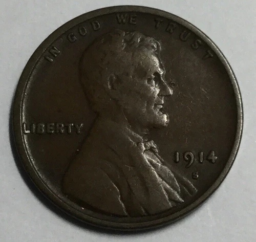 1914- S Lincoln Cent VF/XF Not Certified #