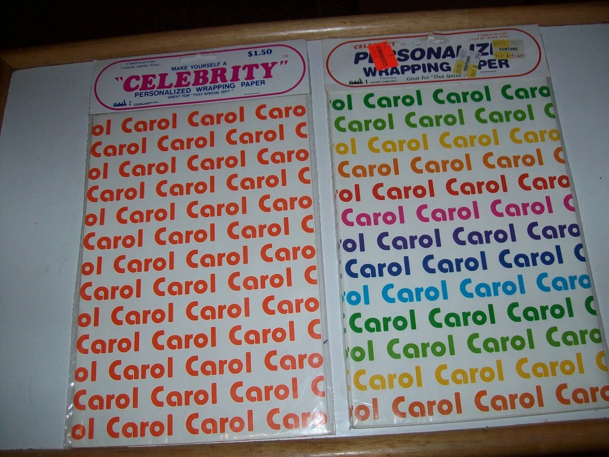 Celeb last name paper