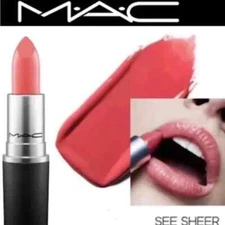 MAC Lustre Lipstick  SEE SHEER - FULL SIZE - New In Box Authentic Fast/Free