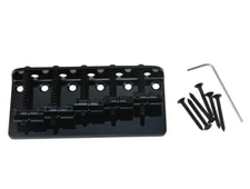 Black 5 String Electric Jazz J Bass or Precision P Bass Guitar Bridge