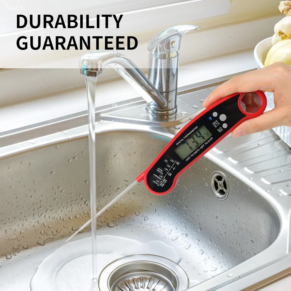 Meat Thermometer Digital for Grilling and Cooking, Instant Read Ultra-Fast...
