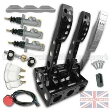 Fits Mitsubishi EVO Hydraulic Floor Mounted Pedal Box + KIT B CMB1349-KIT+LINES