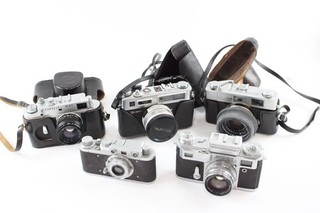 Rangefinder Film Cameras Inc Konica Auto S2 Yashica G Electro 35 & Zorki x 5