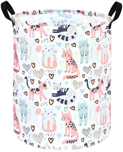 KUNRO Laundry Basket Nursery Hamper Kids Storage Bin Baby Toy Organizer Box G...