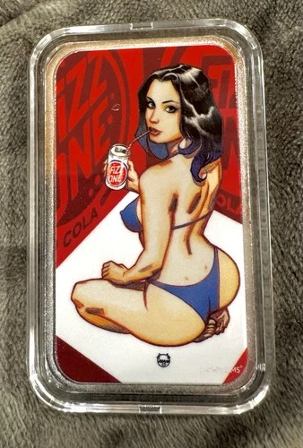 Bullion Baddies NEW 1oz Silver Bar Featuring Jenny Fizz