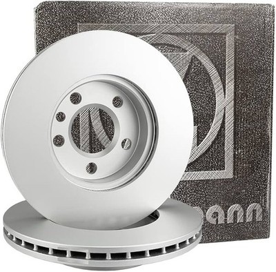 ZIMMERMANN 100.3324.20 Pair of FRONT Disc Brake Rotors Vented 320mm Coat Z