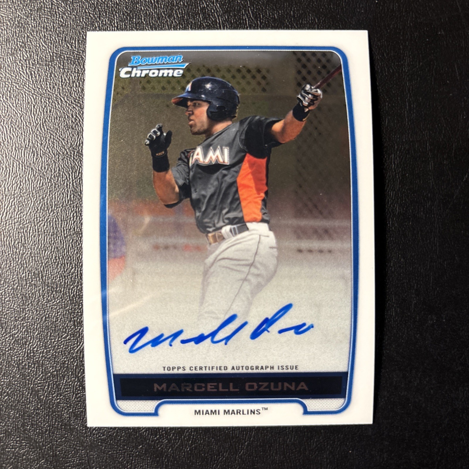2012 Bowman Chrome Prospects Auto Marcell Ozuna Auto BCA-MO