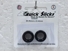 QUICKSLICKS CB36XF SILICONE TIRES FOR 15/17x8mm ALUMINUM WHEEL 1/32 SLOT PART