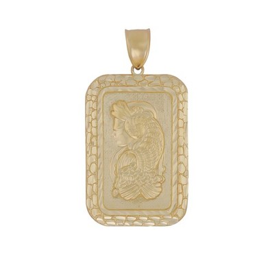 Halskette mit Anhänger 10 Karat Gold Luxe Pamp Suisse Lady Fortuna