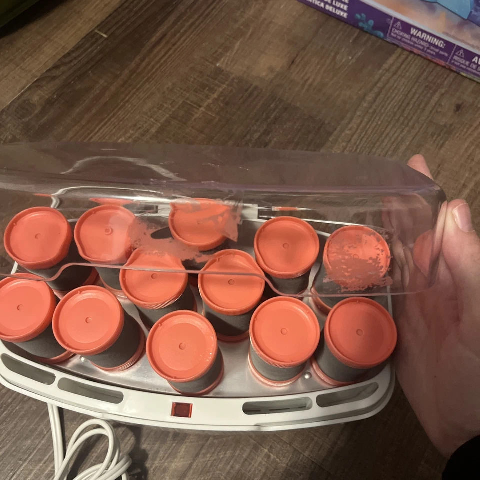 Conair More Big Curls Pink 1.5” Velvet Hot Rollers/Waves NO CLIPS Model CHV12NR - Image 4 of 4