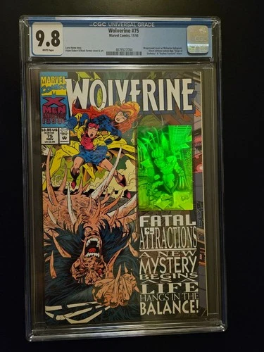 Marvel Comics Wolverine # 75 November 1993 CGC Grade Of 9.8 Comic Book Hologram