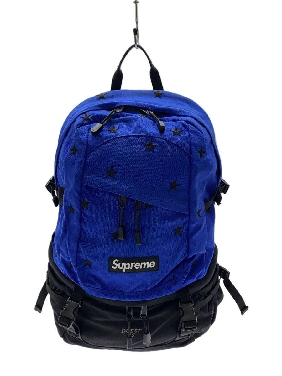 Sac à dos Supreme 13AW étoiles QUEST 35 sac à dos nylon bleu motif total occasion