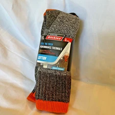 Dickies 3 Pack Steel Toe Performance Thermal Socks Cotton Heavy Weight