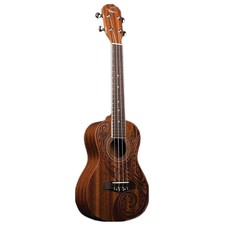 Oscar Schmidt OU2TAT-A Concert Ukulele. Natural Mahogany Maori
