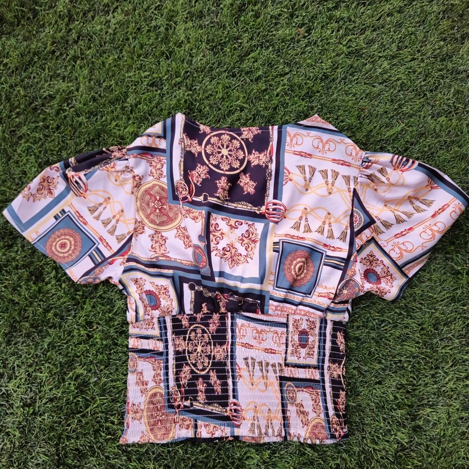 Guess Multicolor Patterned Blouse - Size M - image 4