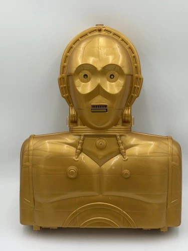 1983 KENNER STAR WARS C-3PO CARRYING CASE WORKING LIGHTS SOUND VINTAGE FIGURES