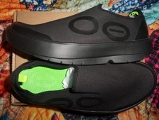OOFOS Oomg Eezee Sport Black Sneaker Recovery Comfort Walking Shoe M 11.5 New
