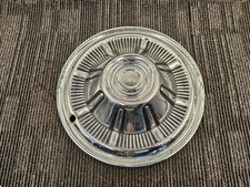 Hubcap No Logo Vintage Wheel Cover Hot Rod For Mancave Silver Antique