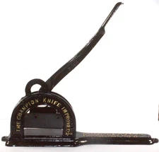 Antique Tobacco Cutter The Champion Knife Improved Enterprise MFG. Co. 1885,