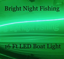 16ft Green Boat Light LED Strip Night Fishing IP68 Waterproof 12v attractant