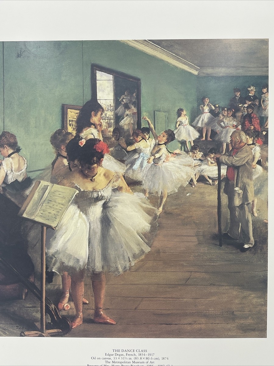 Degas vintage ART poster【踊り子】 Degas vintage ART poster