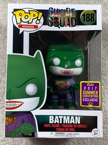 READ! Funko Pop! DC Heroes #188 Batman Joker 2017 Summer Con Exclusive SDCC