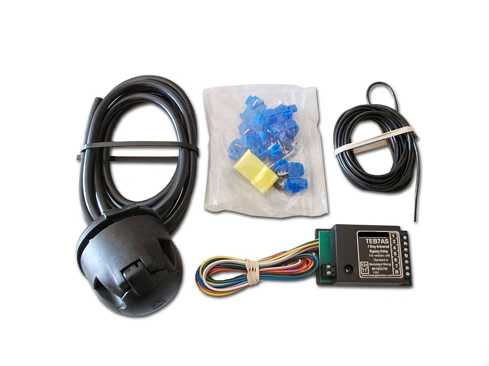 Kit de cableado de barra de remolque 7 pines universal 12N eléctrico 7 vías relé de derivación 955.800 - Imagen 2 de 4