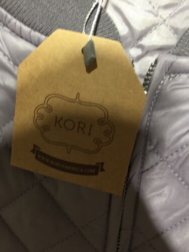 NEW Kori Quilted Jacket Womens M Medium Purple Full Zip Long Sleeve Pockets - Picture 3 of 8