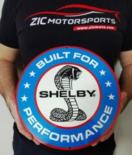Shelby Built for Performance Metal Art Wall Sign - 12x12 (Small)