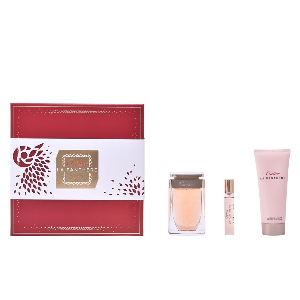 La Panthere by Cartier 3 piece set Edp Spray 75ML,body Lotion
