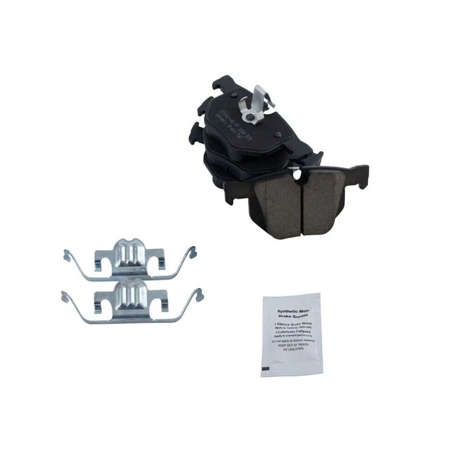 Kit de pastillas de freno y rotor de disco de cerámica delanteras y traseras TRQ para BMW Serie 525 528 5 Foto 4 de 4