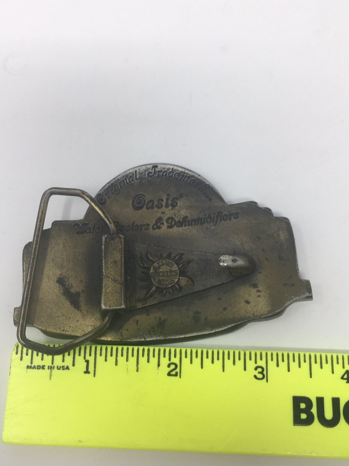 Vintage Oasis Belt Buckle Ebco Manufacturing Co. Colu… Gem
