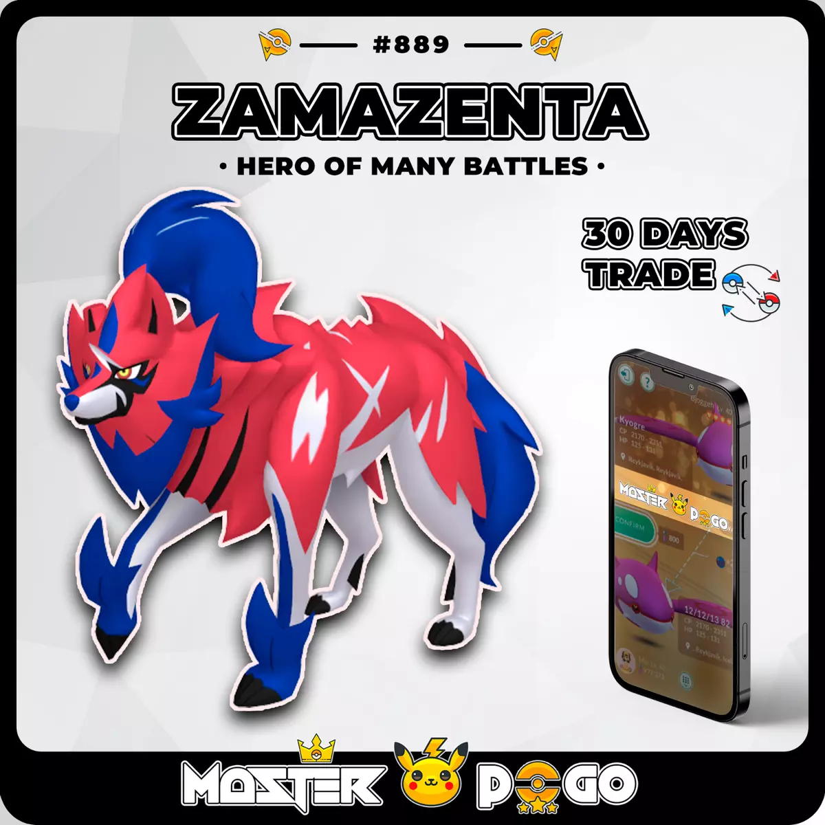 Legendary Zamazenta Service - Pokemon GO Account Service