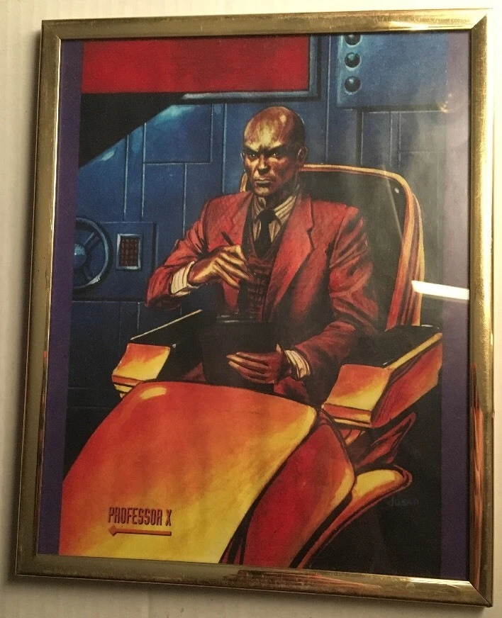 DE COLECCIÓN MARVEL Cómic JUSKO IMPRESIÓN LITOGRÁFICA Wonder Man Professor X Moon Knight Mojo Arte Foto 3 de 4