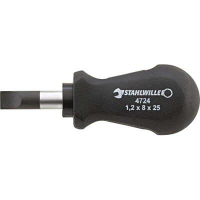 Stahlwille 47241080 4724 DRALL 8 mm Slotted Stubby Screwdriver