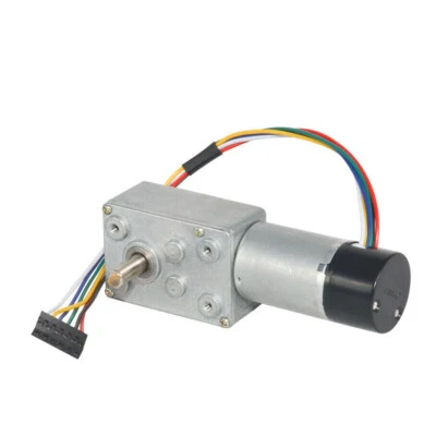 MARKENLOS DC-Schneckengetriebemotor mit Encoder Dual Channel 12V 3~200RPM Reducer Motor